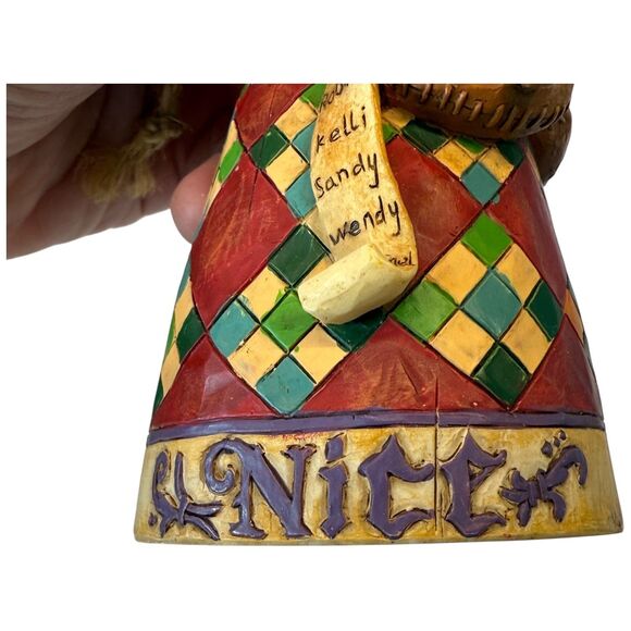 Jim Shore Santa He Knows Naughty & Nice Holiday Christmas Ornament 2006 4005789 - Picture 9 of 12